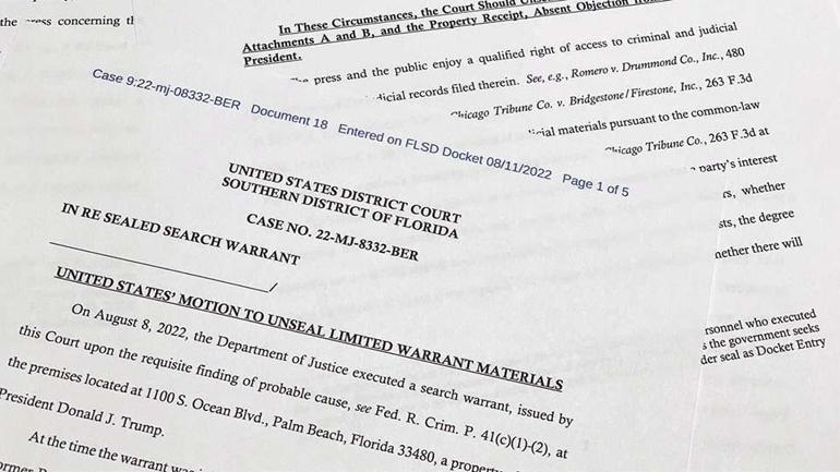 "Allegations of "Nuclear weapons documents found in Donald Trump's home"