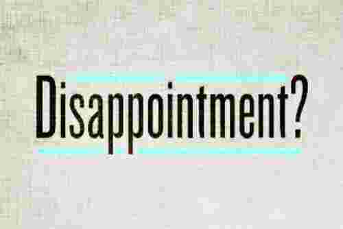 Disappointment Meaning and Definition