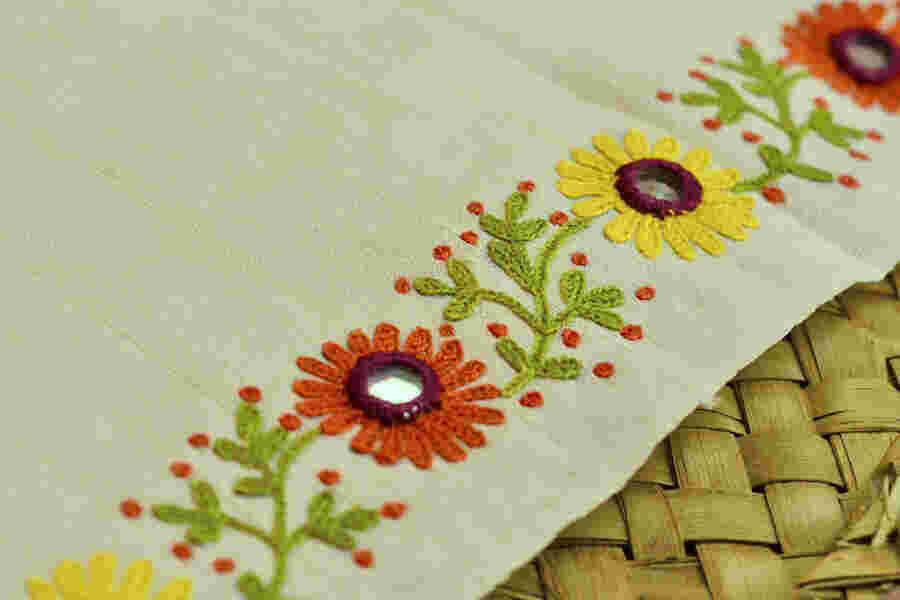 Embroidered Meaning and Definition