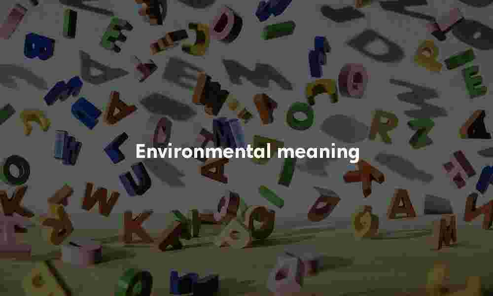 Environmental meaning
