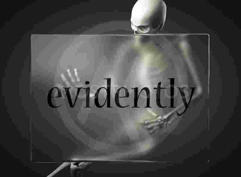 Evidently Meaning and Definition