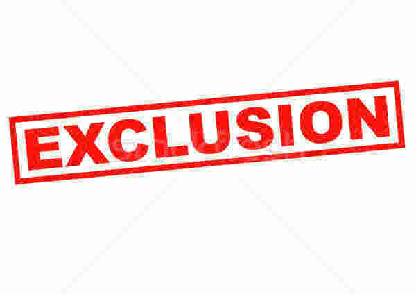 Exclusion Meaning and Definition