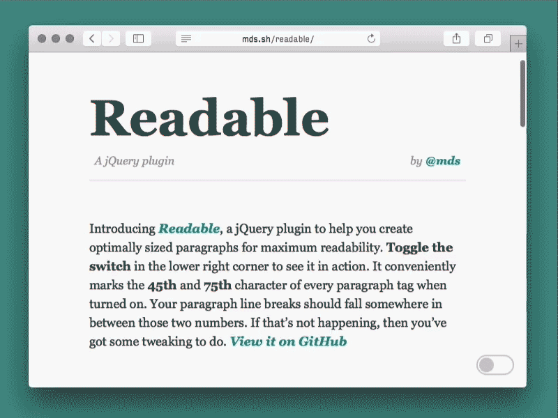Readable Meaning and Definition
