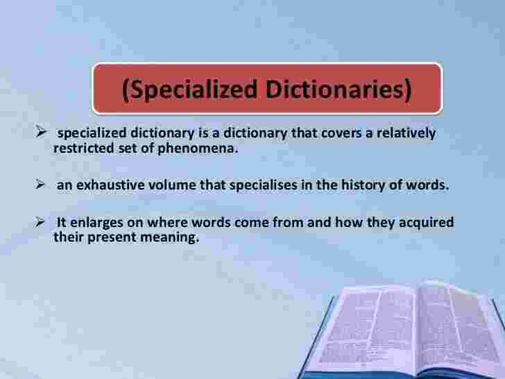 Specialized Meaning and Definition