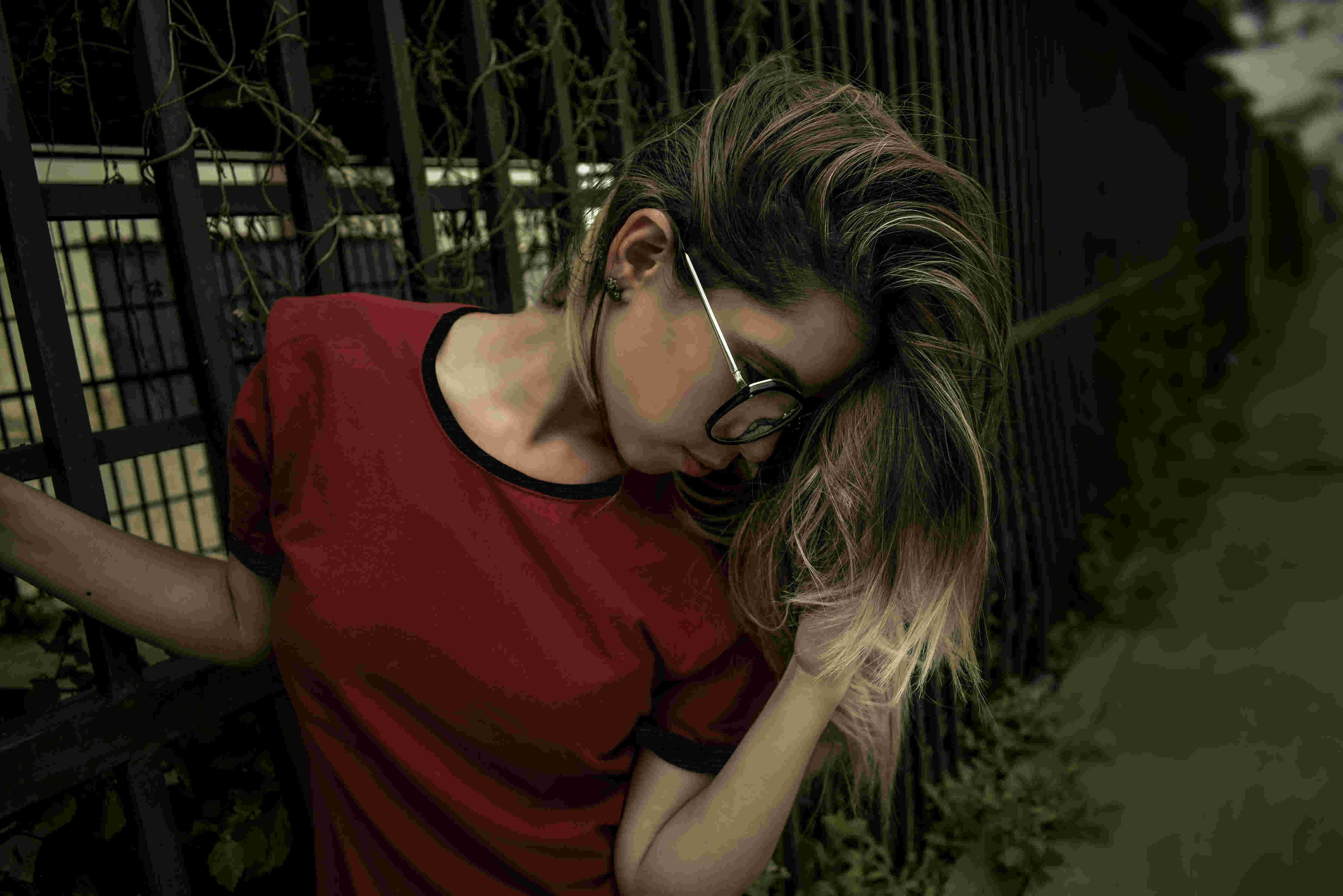 ombre to black hair