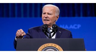 Biden's campaign chair acknowledges support 'slippage' but says he's staying in the race 