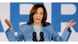 Kamala Harris reassures Democratic Party donors that there's nothing to worry about 