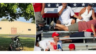 Eerie photo of Trump shooter's bike left at rally site as expert questions why 'flying squad' wasn't mobilized 