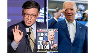 Speaker Johnson says he’s seen Biden deteriorate behind scenes, reveals what could happen if Dems try to replace him 