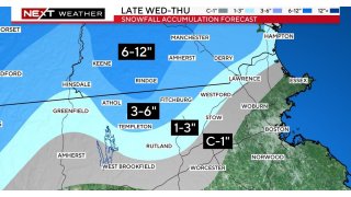 Long duration storm will bring snow, rain, sleet to Massachusetts Wednesday 