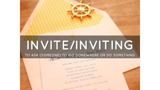 Inviting Meaning and Definition
