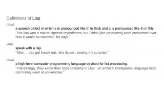 Lisp Meaning and Definition