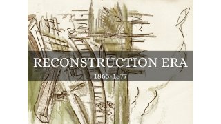 Reconstruction Meaning and Definition