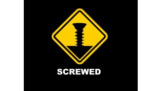 Screwed Meaning and Definition