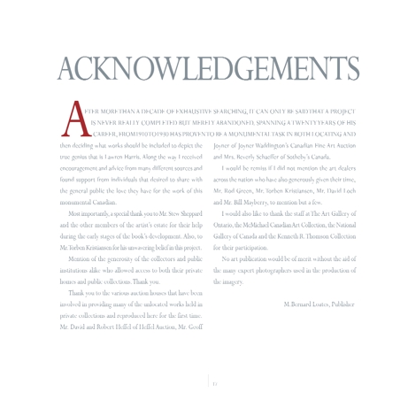 Acknowledgements Meaning and Definition