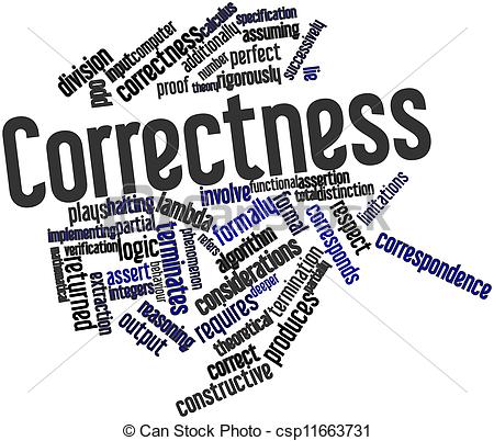 Correctness Meaning and Definition